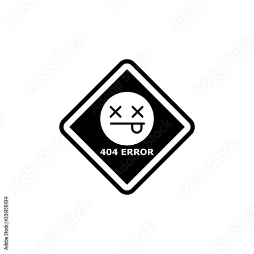 Free Download Error 404 icon in trendy design style. Error 404 icon isolated on white background - GFXLoad