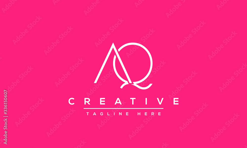 AQ Letter Logo Design. Creative Modern A Q Letters icon vector Illustration. AQ Letter Logo Design. Creative Modern A Q Letters icon vector Illustration.