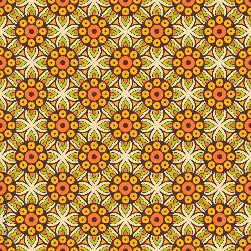 Vintage floral seamless pattern