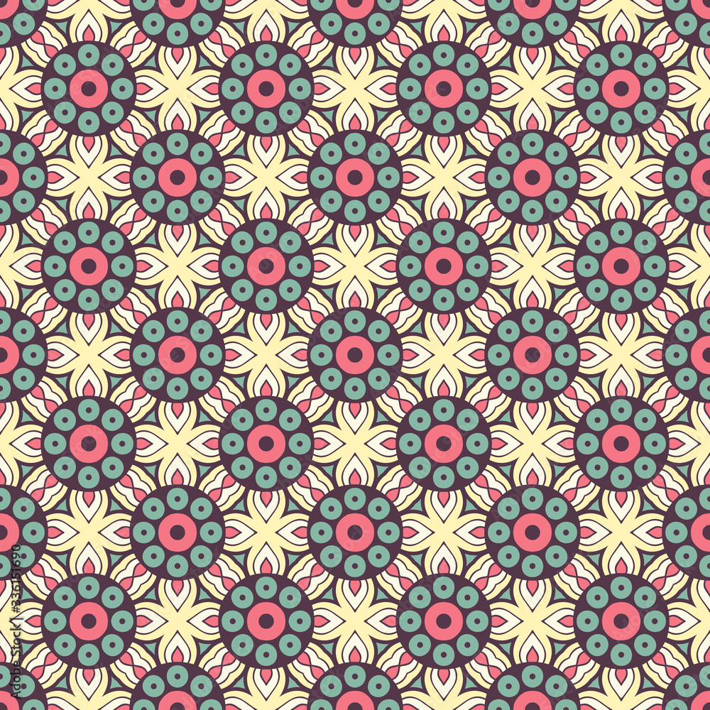 Vintage floral seamless pattern
