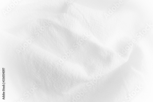 Abstract white folded clothes background