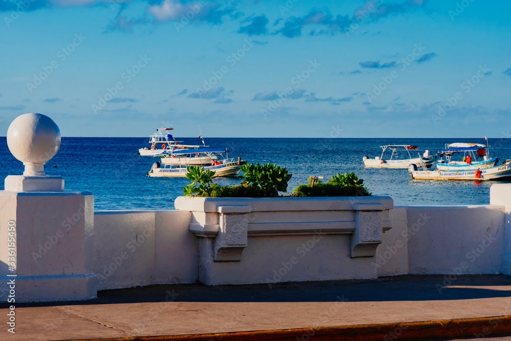 panorama of the island of Cozumel in Mexico