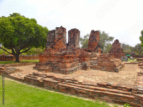 Wat Phra Sri Sanphet Temple "The sacred temple" is the most sacred temple of the Grand Palace in the old capital of Thailand, Ayutthaya.