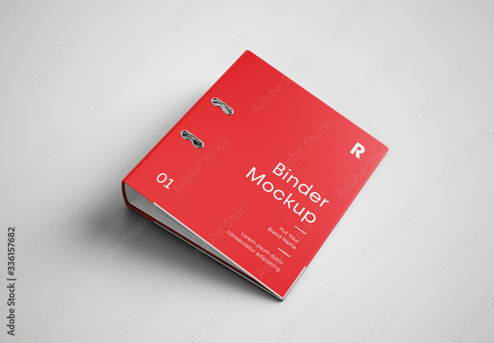 Binder Cover Mockup Stock Template Adobe Stock