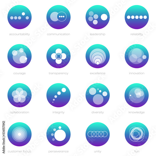 Core Values Icon Set