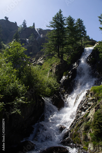 spring thaw falls in Valle Gesso