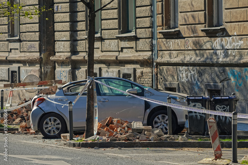 The aftermath of the earthquake that hit Zagreb