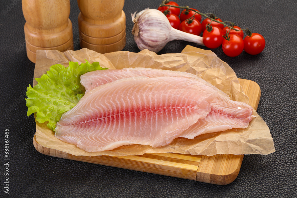 Raw tilapia fish Raw tilapia fish
