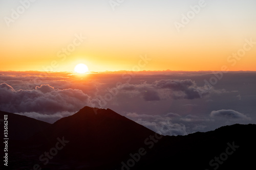 sunrise over the mountains