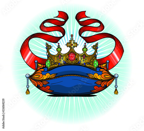 Vector Royal Gold Crown Illustration