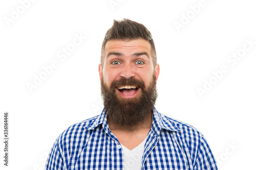 feeling real happiness, happy handsome old-fashioned hipster. Brutal bearded male. Classic style. unshaven head hair. bearded dandy in trendy manner. brutal caucasian hipster with moustache