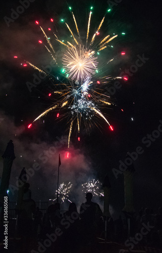 fireworks for the feast of San Rocco in Ceriale