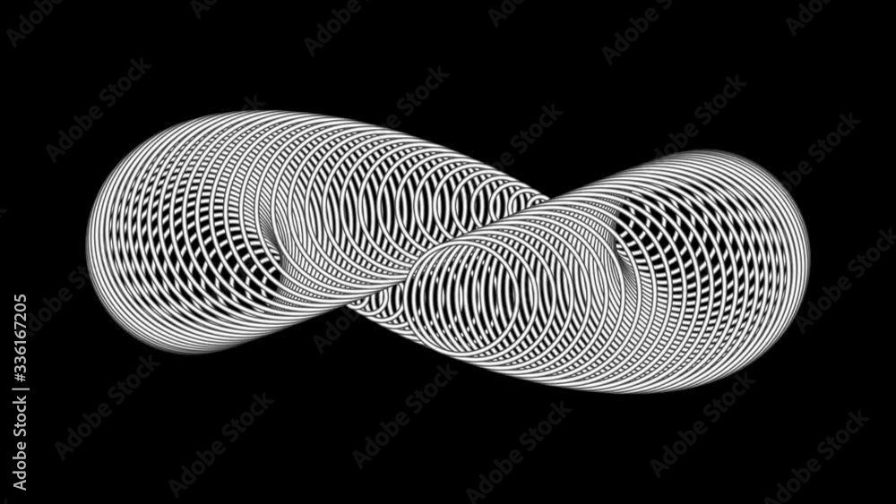 Abstract CGI motion background with moving metallic lines in seamless ...