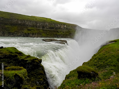 Pristine and powerful Icelandic waterfall