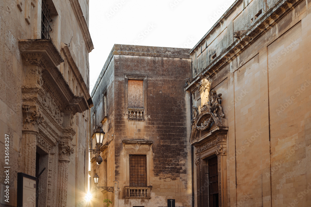 Streets of Lecce, Puglia Apulia, Italy