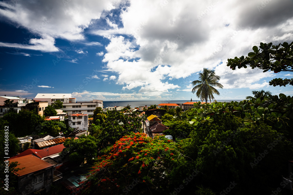 Fototapeta premium Scenic view of Basse-Terre, Guadeloupe
