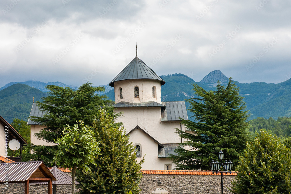 View of Moraca Monastery, Kolasin, Montenegro