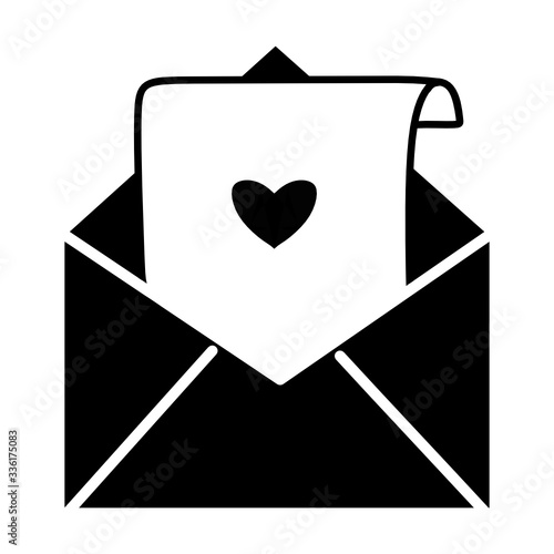 Email icon. Open envelope pictogram. Mail symbol, email and messaging, email marketing campaign for website design, mobile application, ui. Sending or receiving email concept working process.