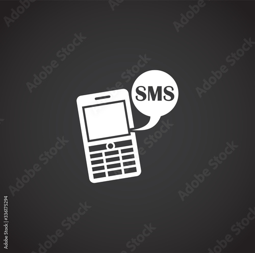 Mass media related icon on background for graphic and web design. Creative illustration concept symbol for web or mobile app