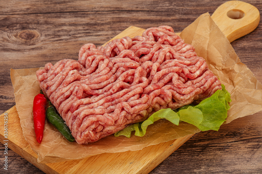 Raw Minced pork meat for cooking Raw Minced pork meat for cooking