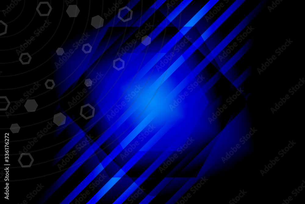 Obraz premium abstract, blue, technology, business, concept, computer, digital, design, light, internet, illustration, wallpaper, space, data, web, pattern, futuristic, science, backdrop, world, network, fractal