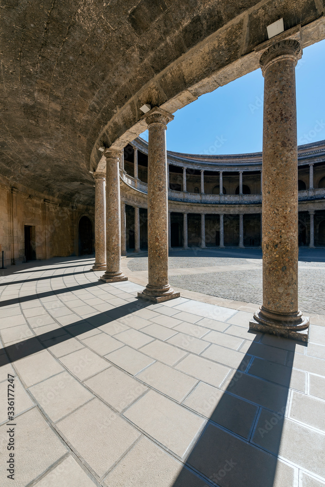 Palace of Charles V in Granda , located right next to the Alhambra in Granada