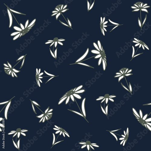 Botanical pattern. Great for postcards, textiles, stickers. Vector illustration.