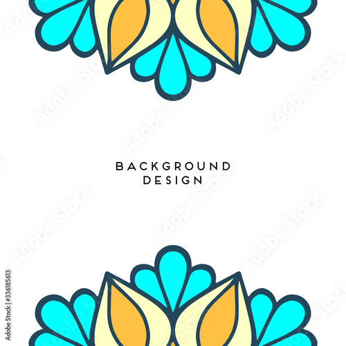 card design. Vintage floral invitation card template
