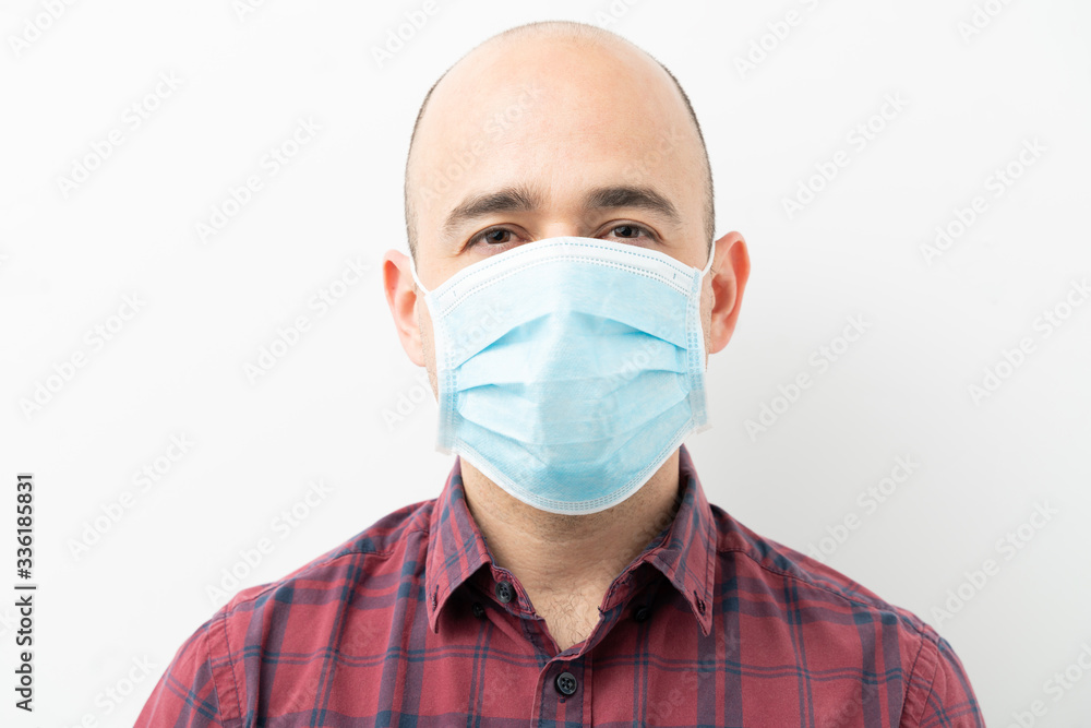 Man with mask during covid19 pandemic Man with mask during covid19 pandemic