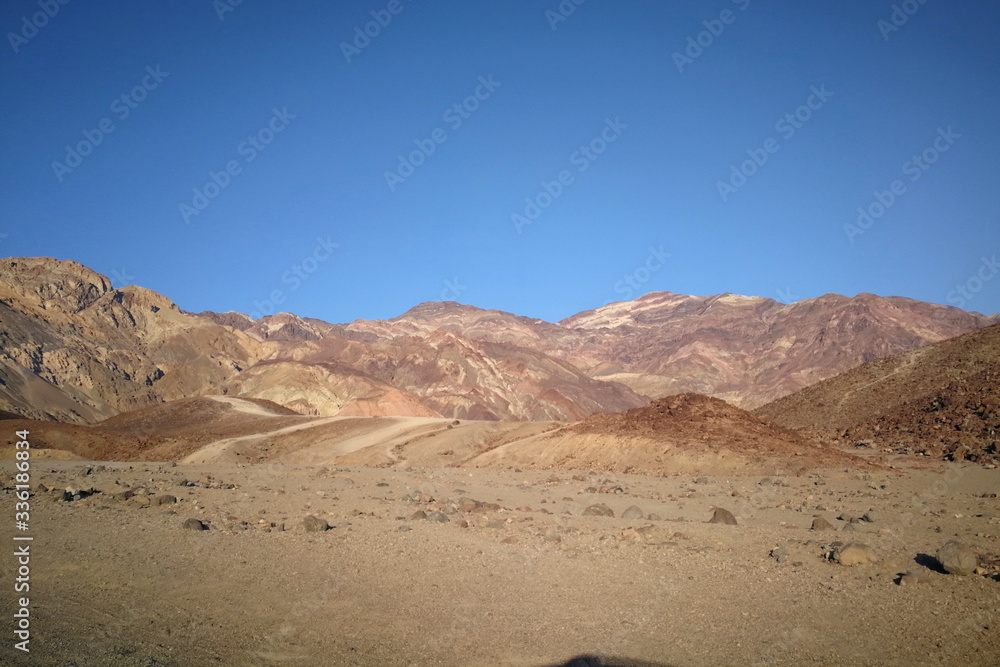 Beautiful desert panorama of death valley