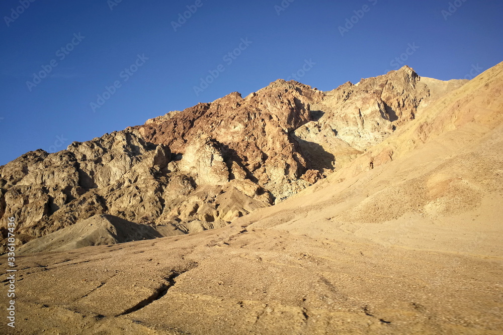 Beautiful desert panorama of death valley