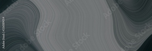 elegant colorful designed horizontal header with dim gray, very dark blue and light slate gray colors. fluid curved flowing waves and curves © Eigens