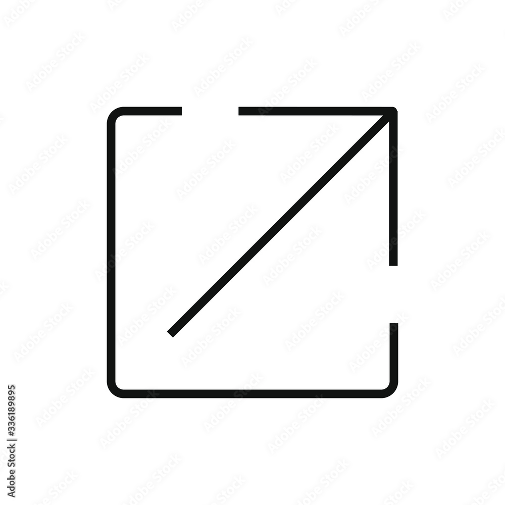 simple icon of a fullscreen button vector illustration simple icon of a fullscreen button vector illustration