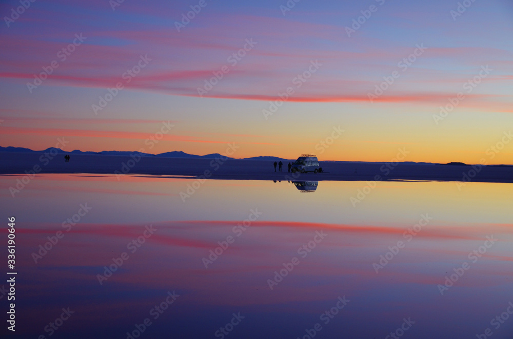 Zachód Słońca w Uyuni - Boliwia