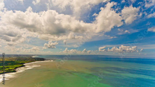 Fototapeta Naklejka Na Ścianę i Meble -  Beautiful view of the sea landscape. Aerial view. Tanah lot, Bali, Indonesia.
