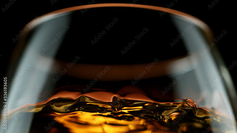 Αυτοκόλλητο Detail of cognac in glass