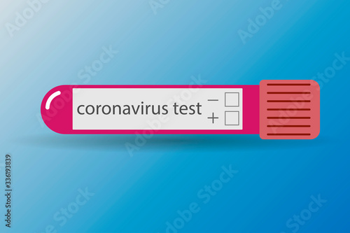  Coronavirus Covid-19 test result. 