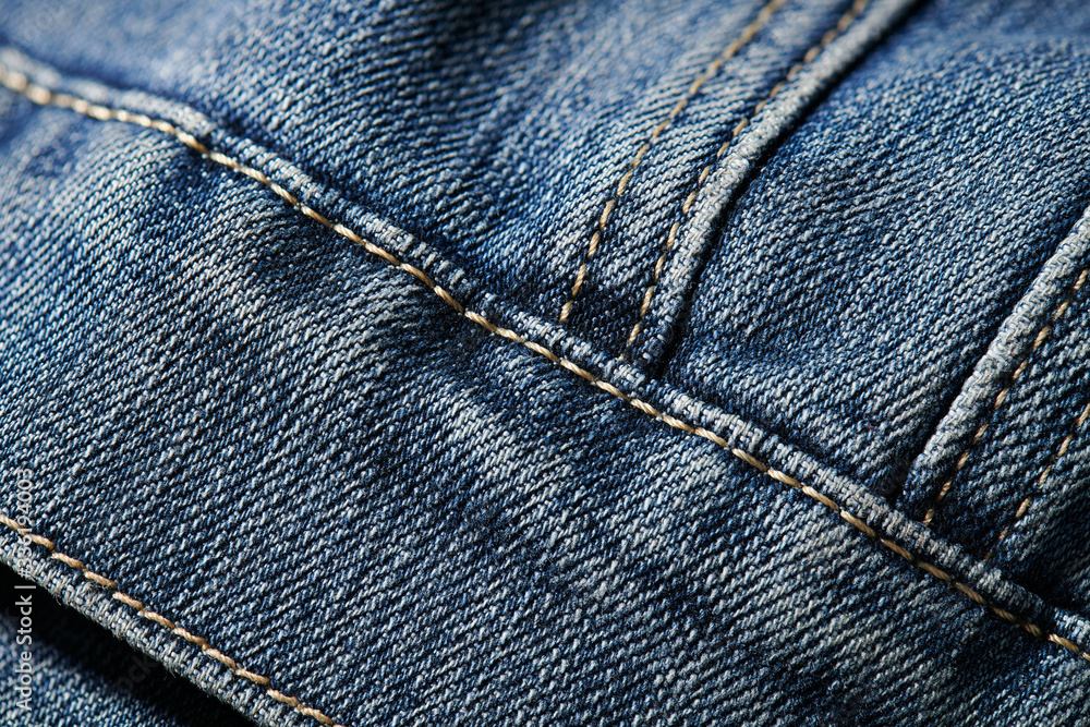 Jeans natural clean background macro photo, dark blue pattern texture, design for background with copy space for text Jeans natural clean background macro photo, dark blue pattern texture, design for background with copy space for text