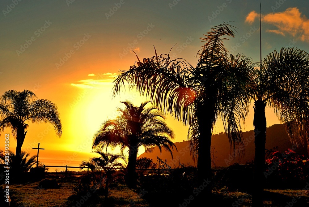 Obraz premium sunset in Tazacorte