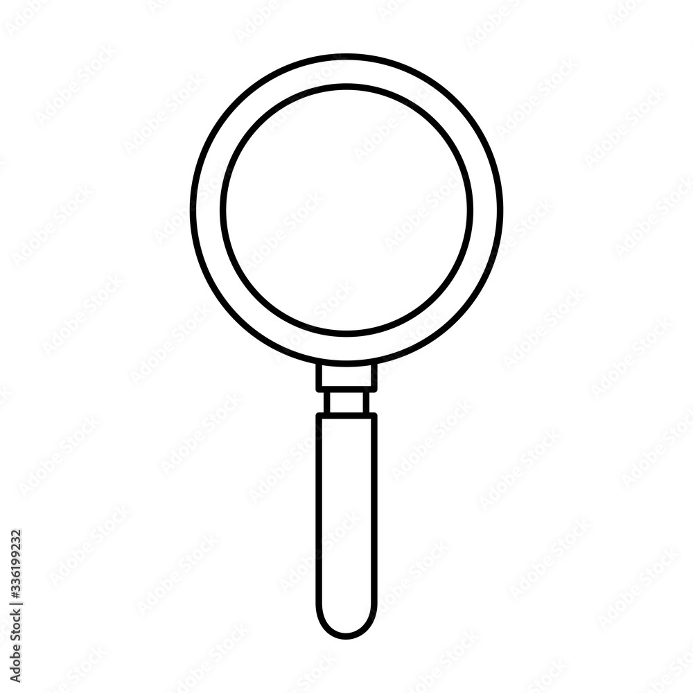 Lupe icon design, Tool search magnifying glass zoom lens and exploration theme Vector illustration Lupe icon design, Tool search magnifying glass zoom lens and exploration theme Vector illustration