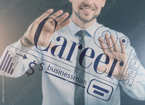 Businessman using virtual s...