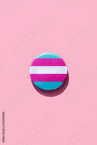 transgender pride flag badge photo