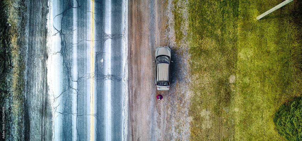 Parked on the side of the road Parked on the side of the road