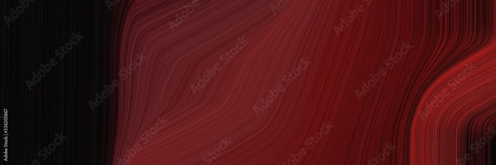 elegant flowing header design with dark red, black and very dark red colors. fluid curved flowing waves and curves