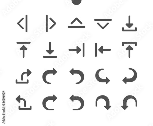 Arrows v4 UI Pixel Perfect Well-crafted Vector Solid Icons 48x48 Ready for 24x24 Grid for Web Graphics and Apps. Simple Minimal Pictogram