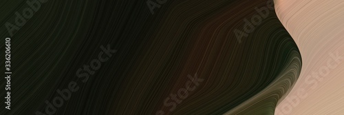 elegant surreal designed horizontal header with very dark green, rosy brown and dark olive green colors. fluid curved lines with dynamic flowing waves and curves