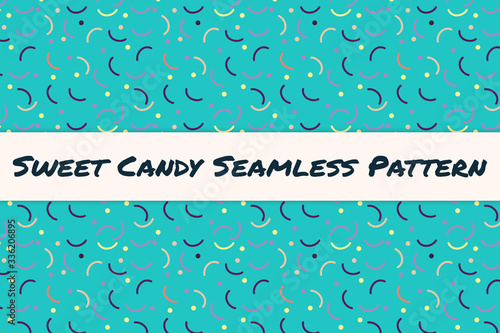 Sweet Candy Seamless Pattern, for any use, illustration. Can be applied to any object, material and printed out