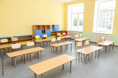 empty study room in the kindergarten © Irbis
