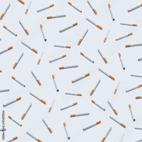 Pattern mix of whole cigarettes with filter photo