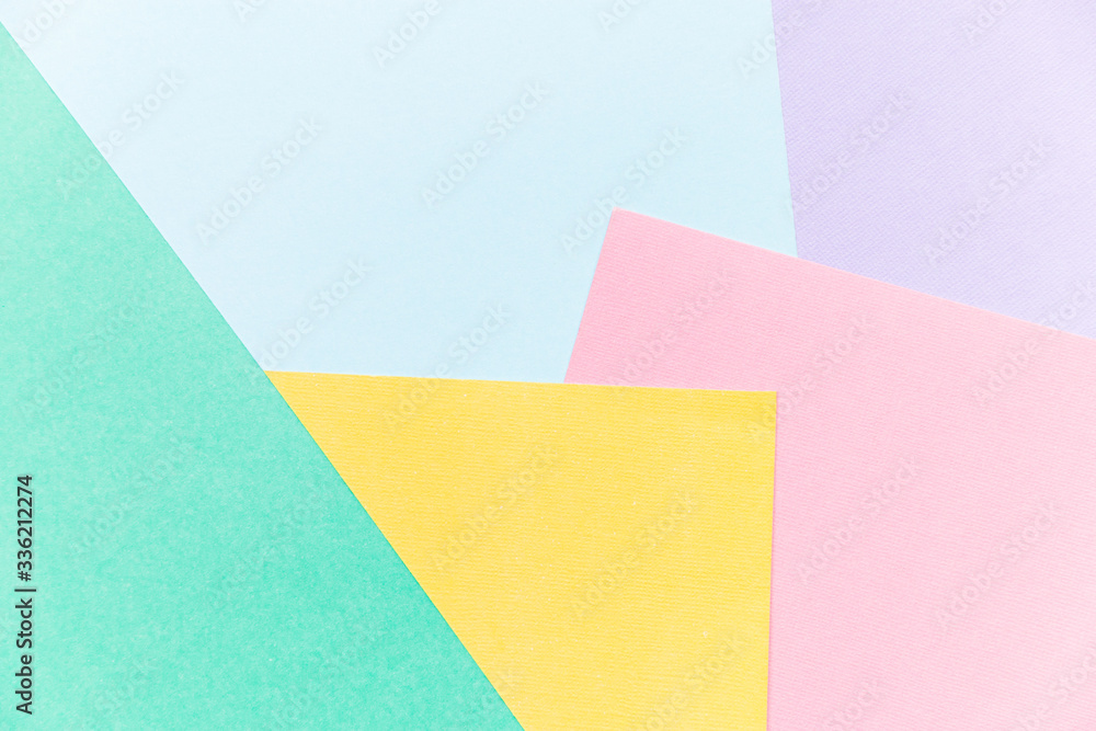 top view layout of a pastel blank piece of paper colorful greeting card background with copy space. Pattern the concept of minimal geometry. top view layout of a pastel blank piece of paper colorful greeting card background with copy space. Pattern the concept of minimal geometry.